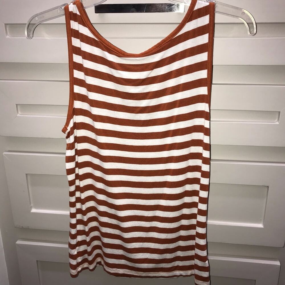 Meesh & Mia Texas UT Team Striped Mesh Yoke Tank - Picture 5 of 5